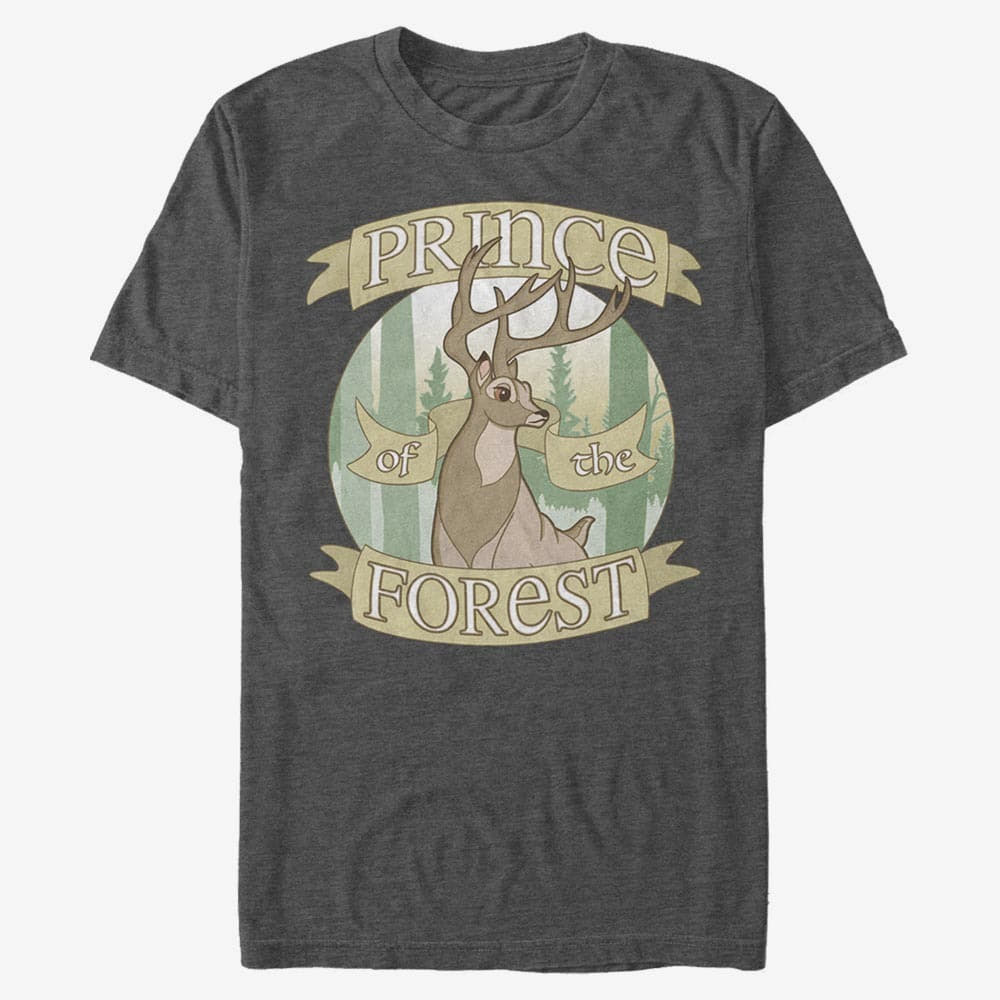 T-Shirts Merch Disney Classics Bambi - Forest Prince Unisex T-Shirt Dark Heather Grey