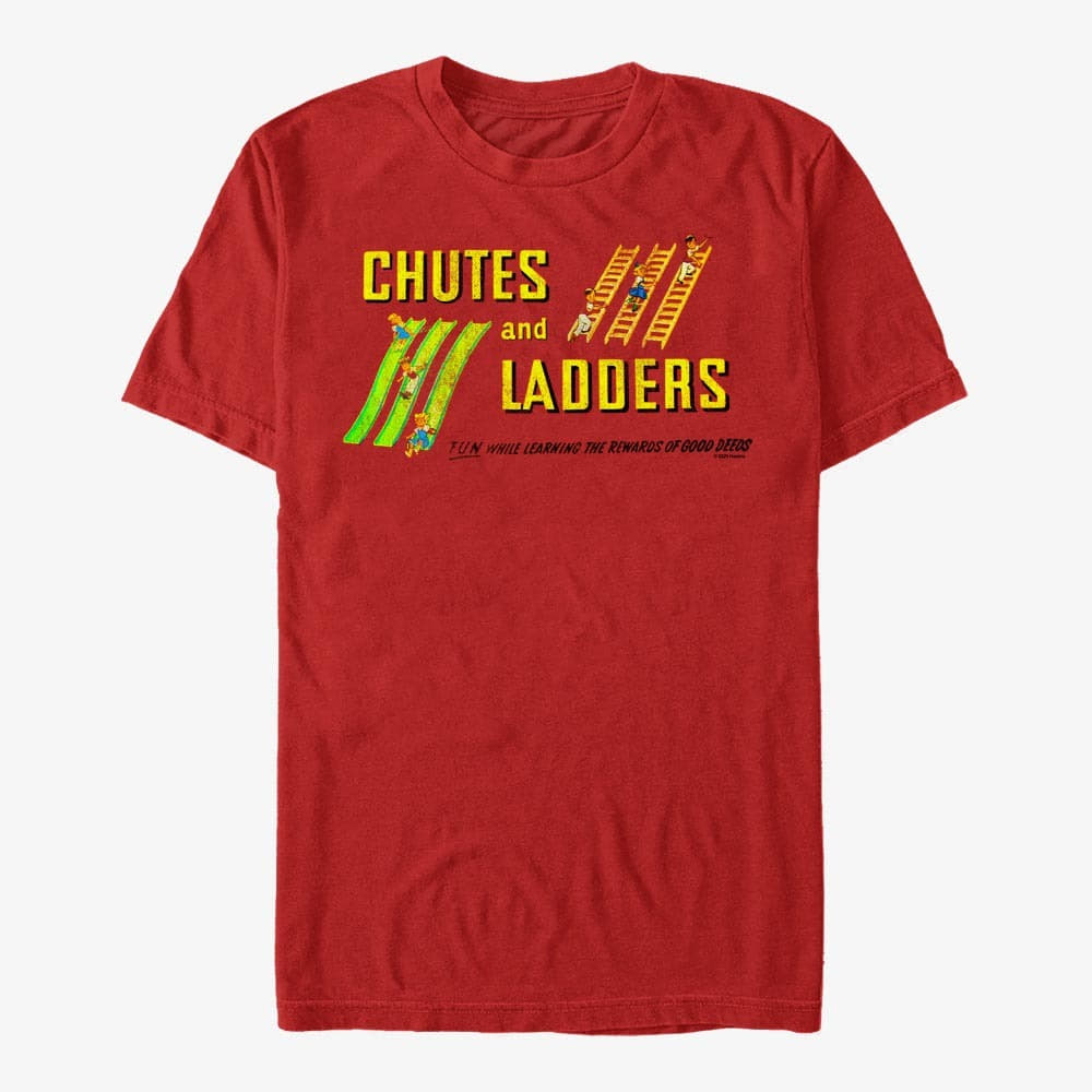 T-Shirts Merch Hasbro Vault Chutes & Ladders - Vintage Box Unisex T-Shirt Red