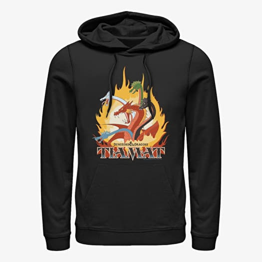 Sweatshirt Merch Dungeons & Dragons - Dragon Flames Unisex Hoodie Black