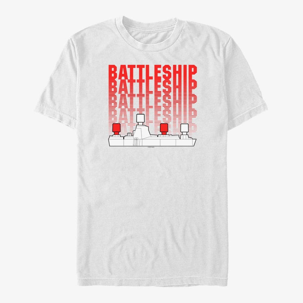 Trička Merch Hasbro Vault Battleship - REPEATING BATTLESHIP Unisex T-Shirt White