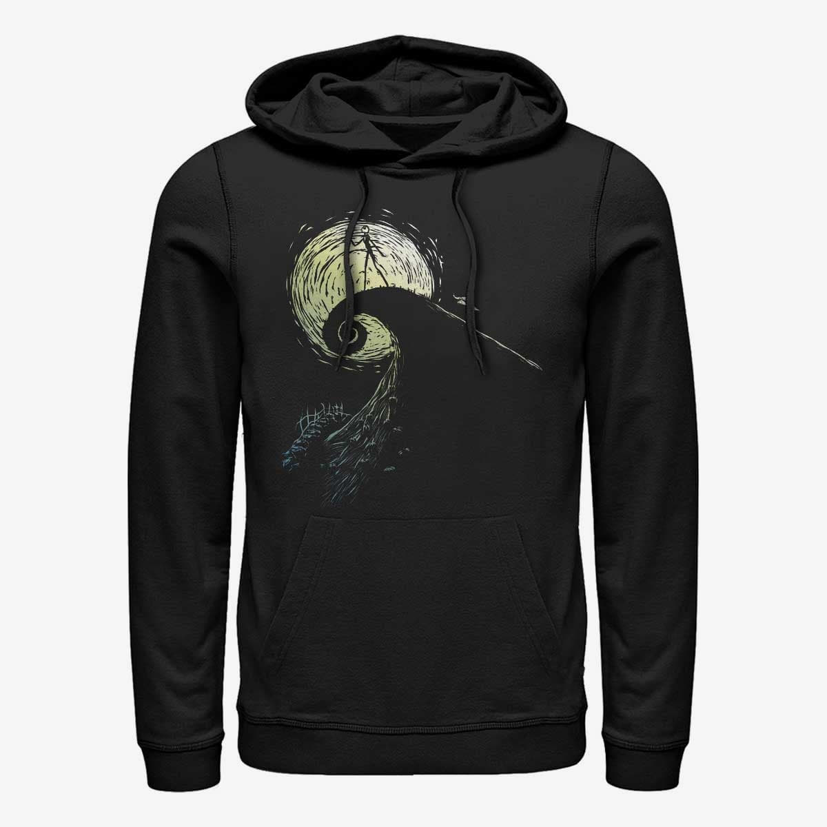 Sweatshirts Merch Disney Classics Nightmare Before Christmas - Spiral Hill Jack Unisex Hoodie Black