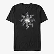 Merch Magic: The Gathering - White Mana Symbol Unisex T-Shirt Black
