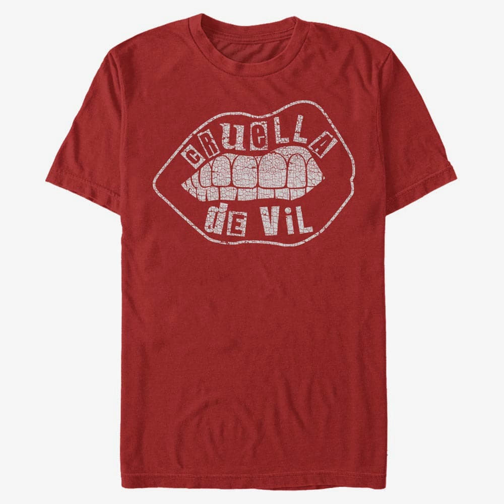 T-shirts Merch Disney Classics DNCA - Lip Embroidery Unisex T-Shirt Red
