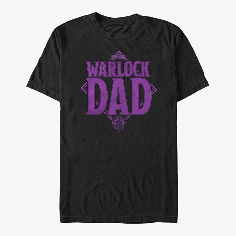 T-shirt Merch Dungeons & Dragons - Dad Warlock Unisex T-Shirt Black
