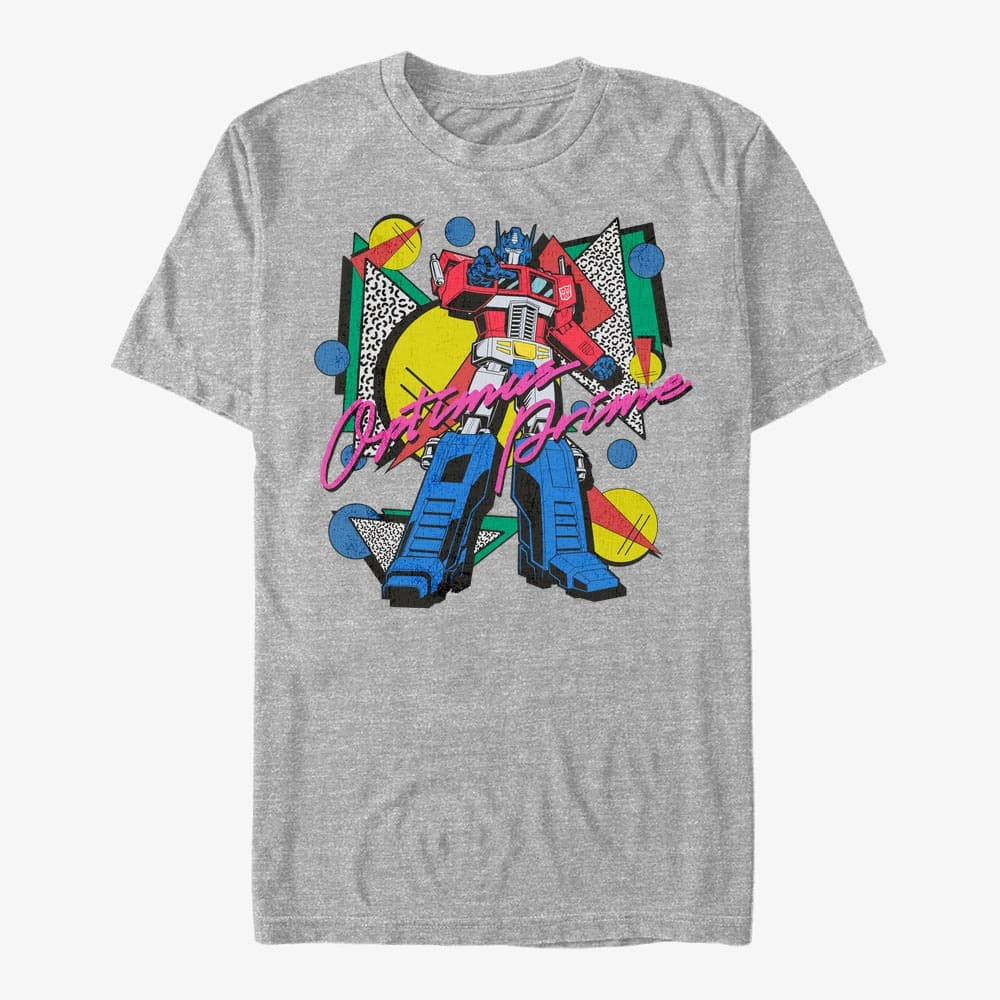 T-shirts Merch Hasbro Vault Transformers - Eighties Optimus Unisex T-Shirt Heather Grey