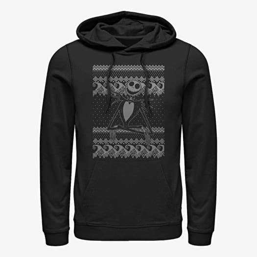 Kampsun Merch Disney Classics Nightmare Before Christmas - Jack Intarsia Sweater Unisex Hoodie Black