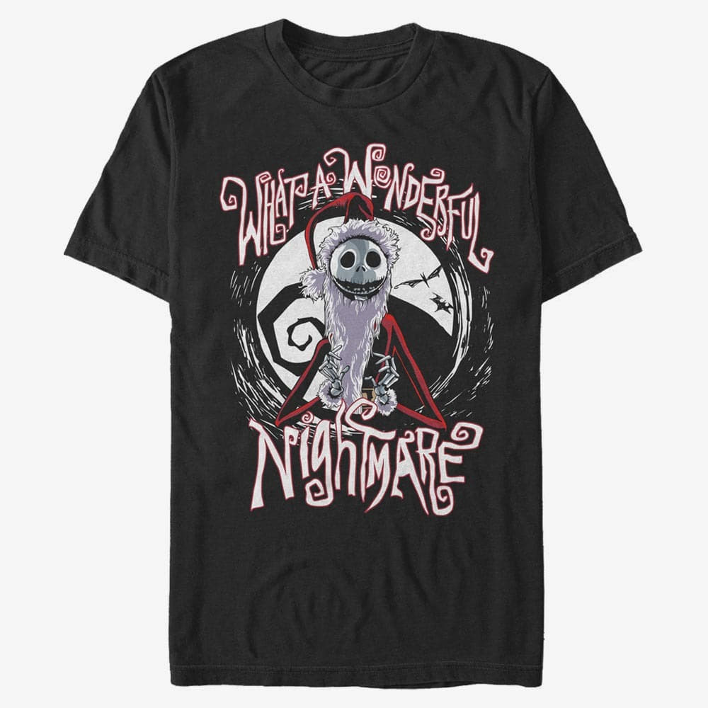 Majice T-shirt Merch Disney Classics Nightmare Before Christmas - Santa Jack Unisex T-Shirt Black