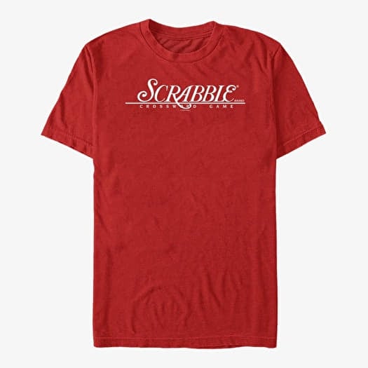 Tričko Merch Hasbro Vault Scrabble - SCRABBLE LOGO Unisex T-Shirt Red