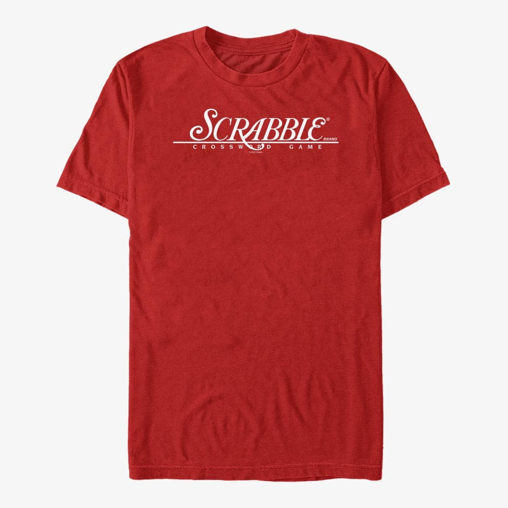 Trička Merch Hasbro Vault Scrabble - SCRABBLE LOGO Unisex T-Shirt Red