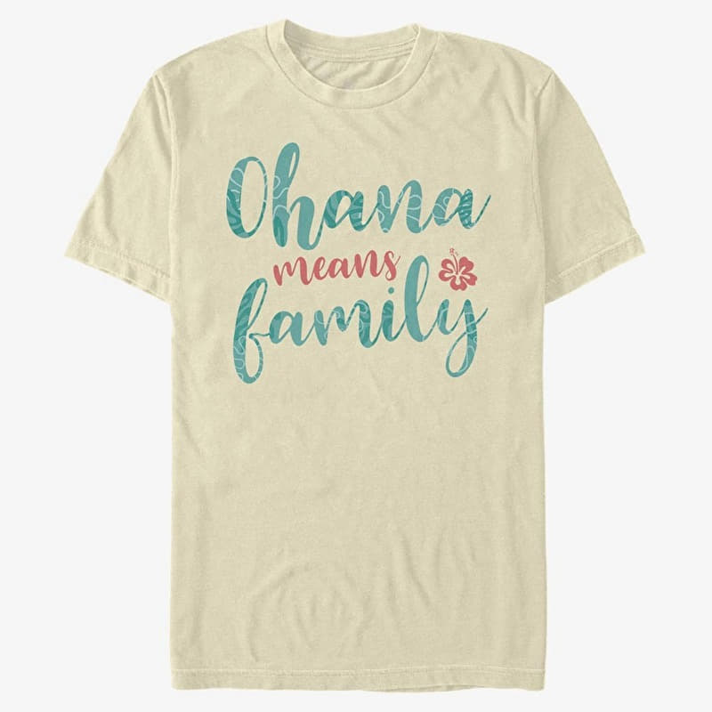 T-paita Merch Disney Classics Lilo & Stitch - Ohana Script Unisex T-Shirt Natural