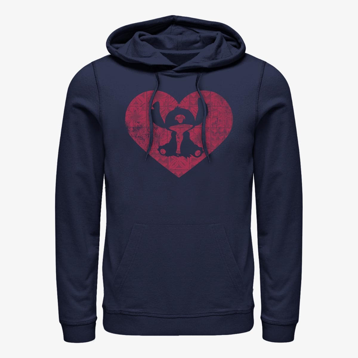 Kapuutsikud ja kampsunid Merch Disney Classics Lilo & Stitch - Stitch Heart Unisex Hoodie Navy Blue