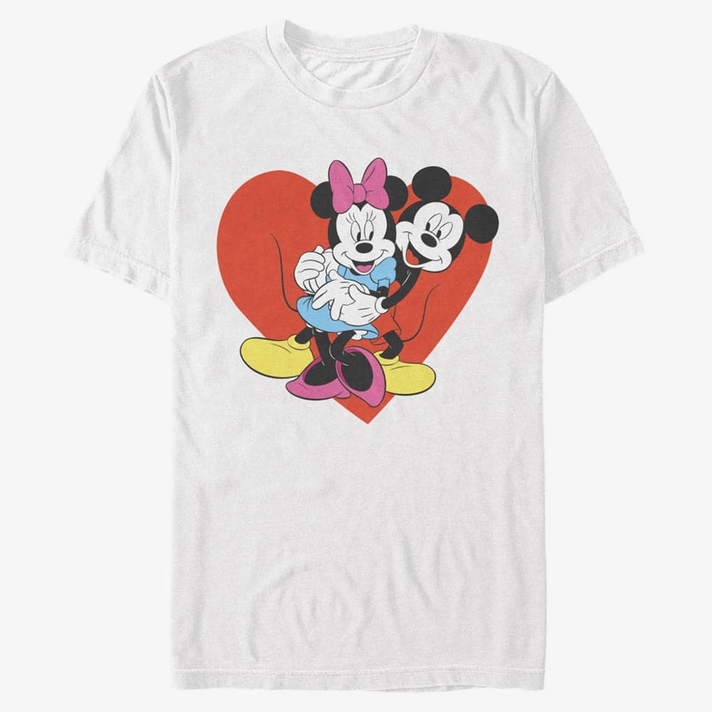 Trička Merch Disney Classics Mickey Classic - BE MINE Unisex T-Shirt White