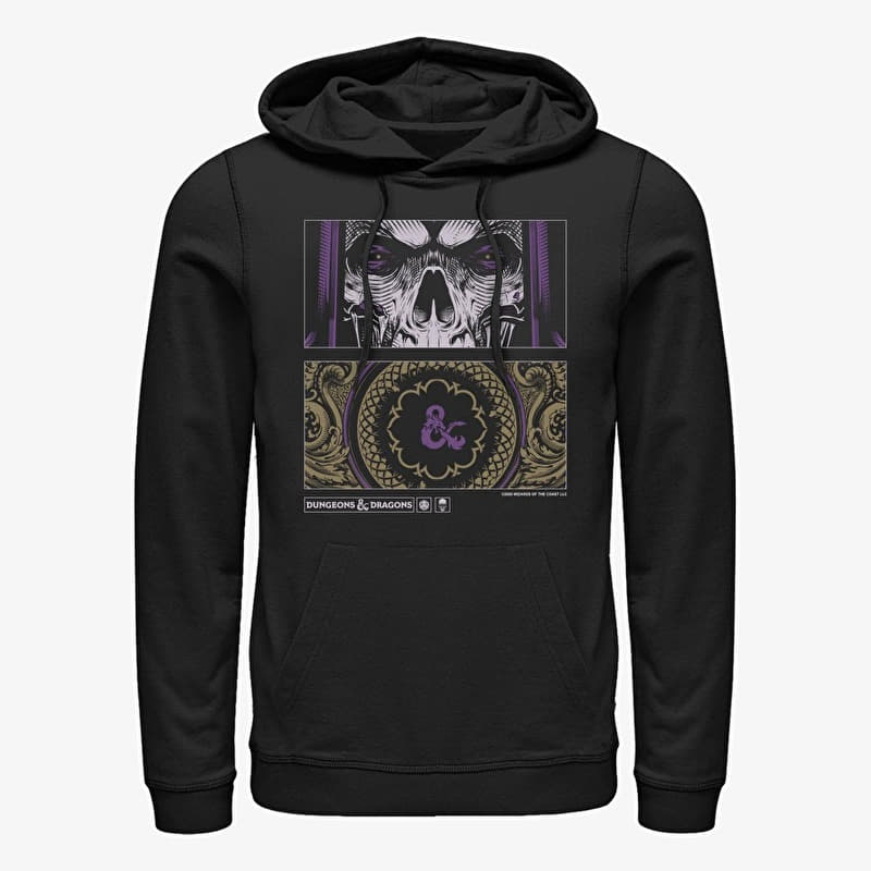 Sweatshirt Merch Dungeons & Dragons - Lich Panel Unisex Hoodie Black