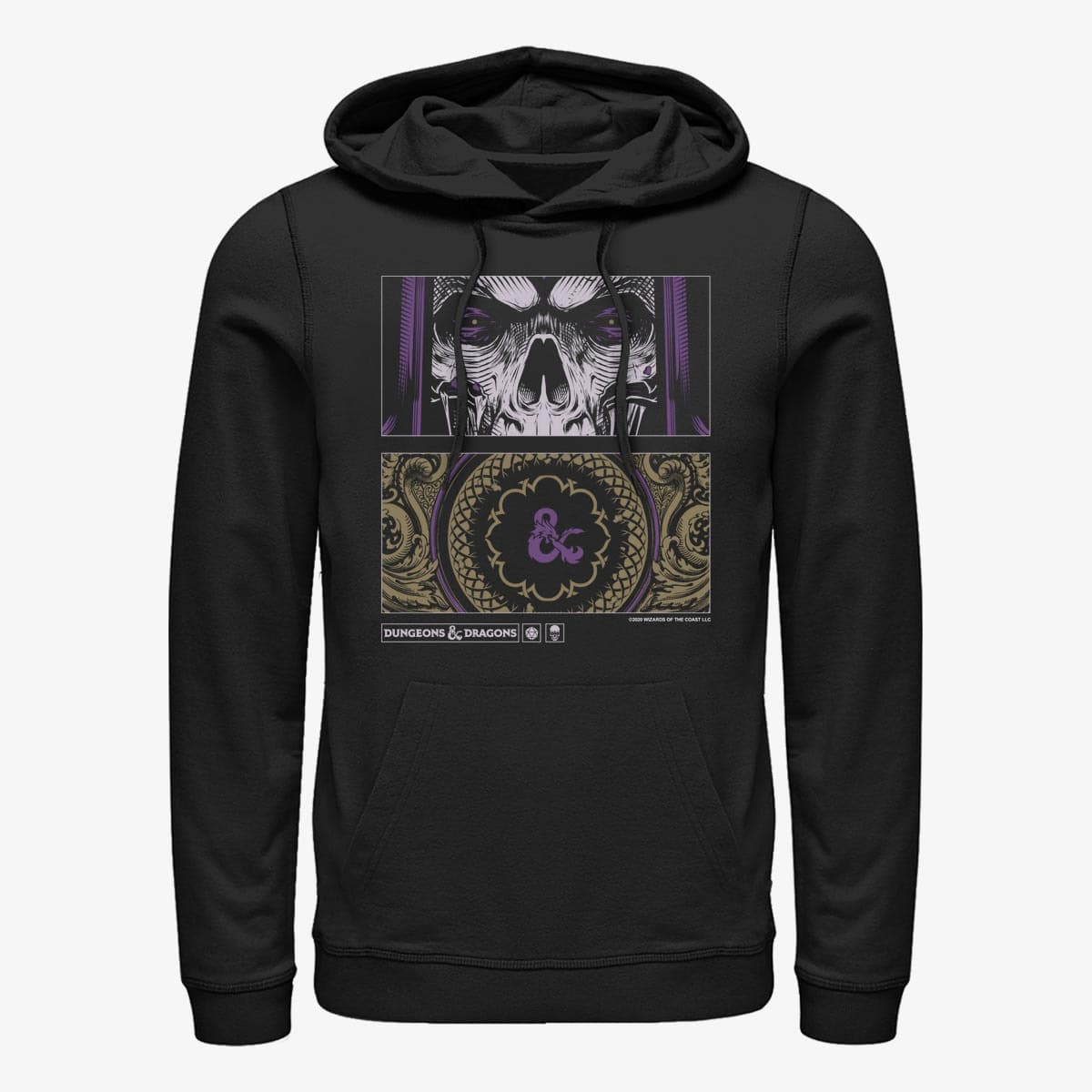 Hoodies Merch Dungeons & Dragons - Lich Panel Unisex Hoodie Black