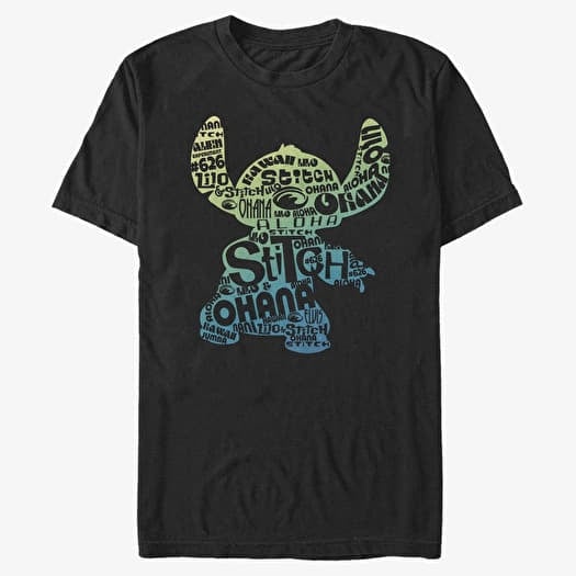 Merch Disney Classics Lilo & Stitch - Stitch Fill Unisex T-Shirt Black