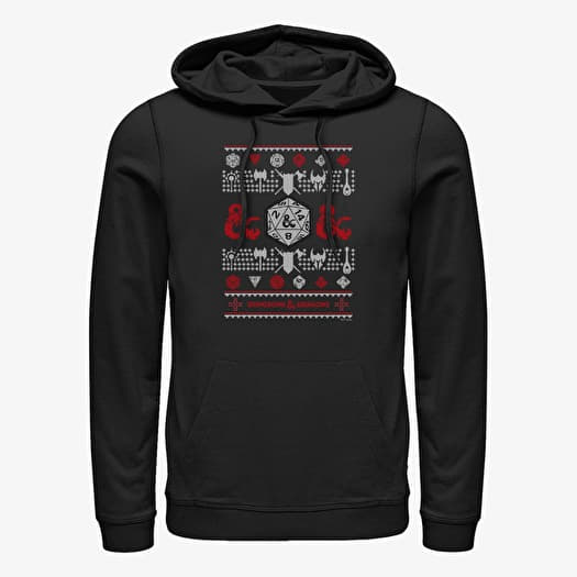 Džemperis Merch Dungeons & Dragons - Dungeon Sweater Unisex Hoodie Black