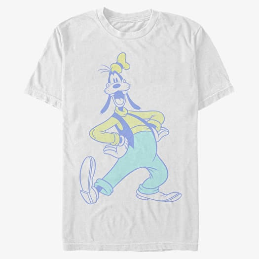 T-shirt Merch Disney Classics Mickey Classic - Goofy Neon Unisex T-Shirt White