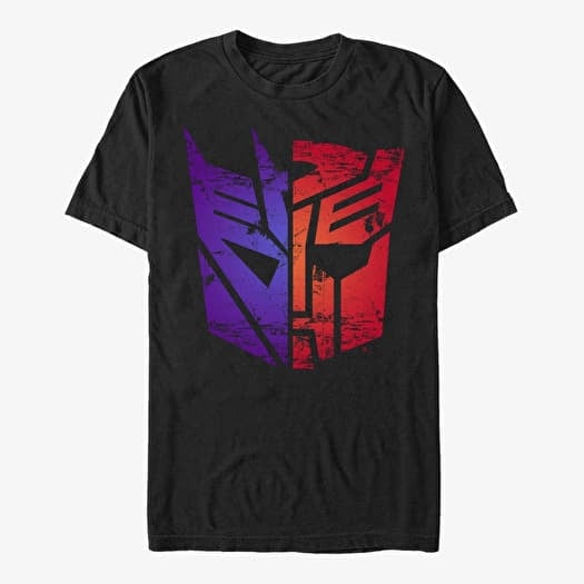 T-shirt Merch Hasbro Transformers - Split Logo Unisex T-Shirt Black