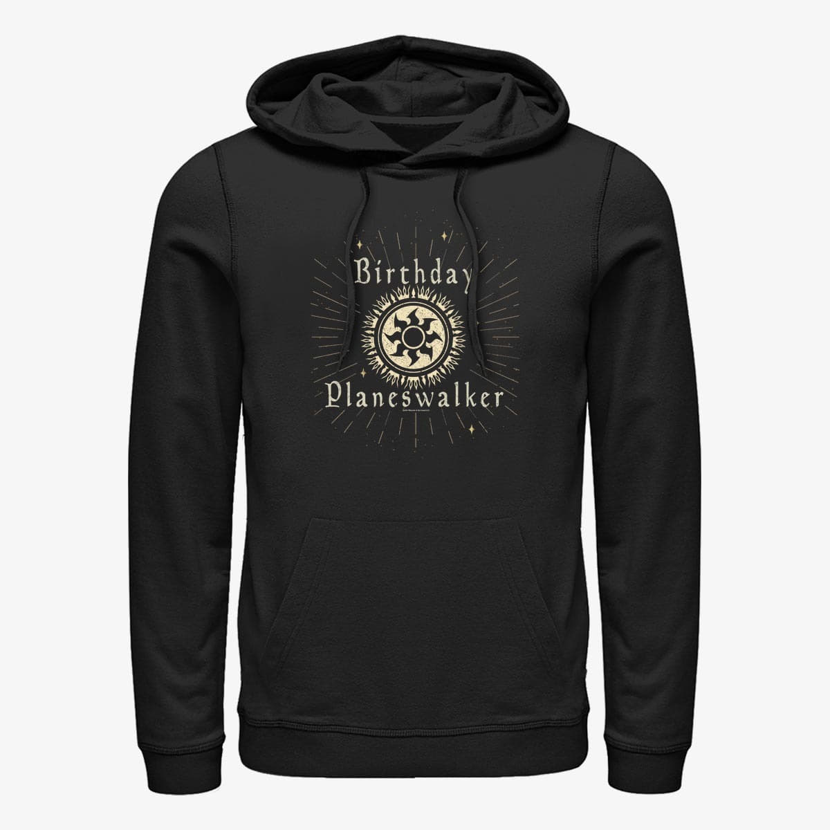 Hoodies and sweatshirts  Merch Magic: The Gathering - White Mana Unisex Hoodie Black