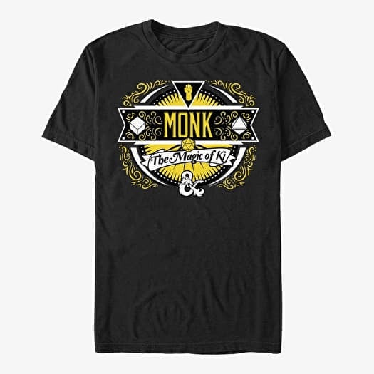 Merch Dungeons & Dragons - Monk Label Unisex T-Shirt Black