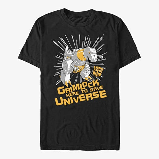 Tričko Merch Hasbro Vault Transformers - Grimlock Save Universe Unisex T-Shirt Black