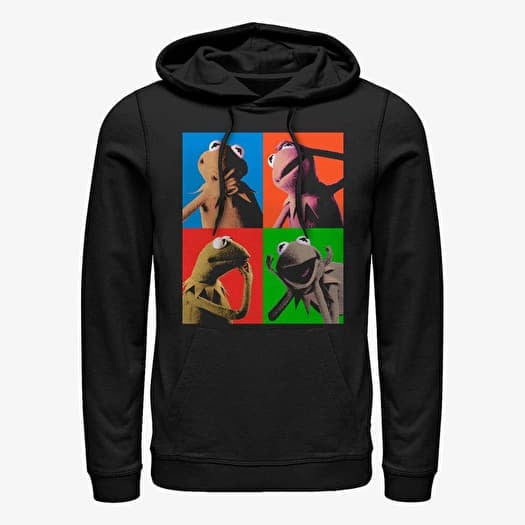 Sweatshirt Merch Disney Classics Muppets - Kermit Pop Unisex Hoodie Black