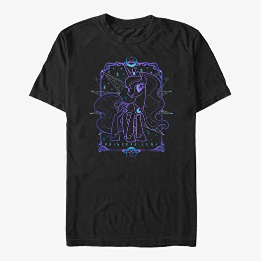T-shirt Merch Hasbro Vault My Little Pony - Luna Tarot Unisex T-Shirt Black