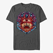 Merch Dungeons & Dragons - Eye of the Beholder Glass Unisex T-Shirt Dark Heather Grey