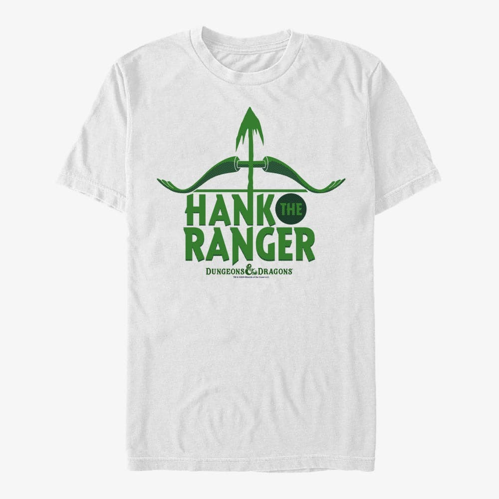 Trička Merch Dungeons & Dragons - Hank Ranger Unisex T-Shirt White