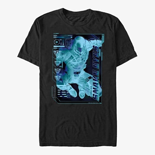 Tričko Merch Hasbro G.I. Joe - Snake Eyes Scheme Unisex T-Shirt Black