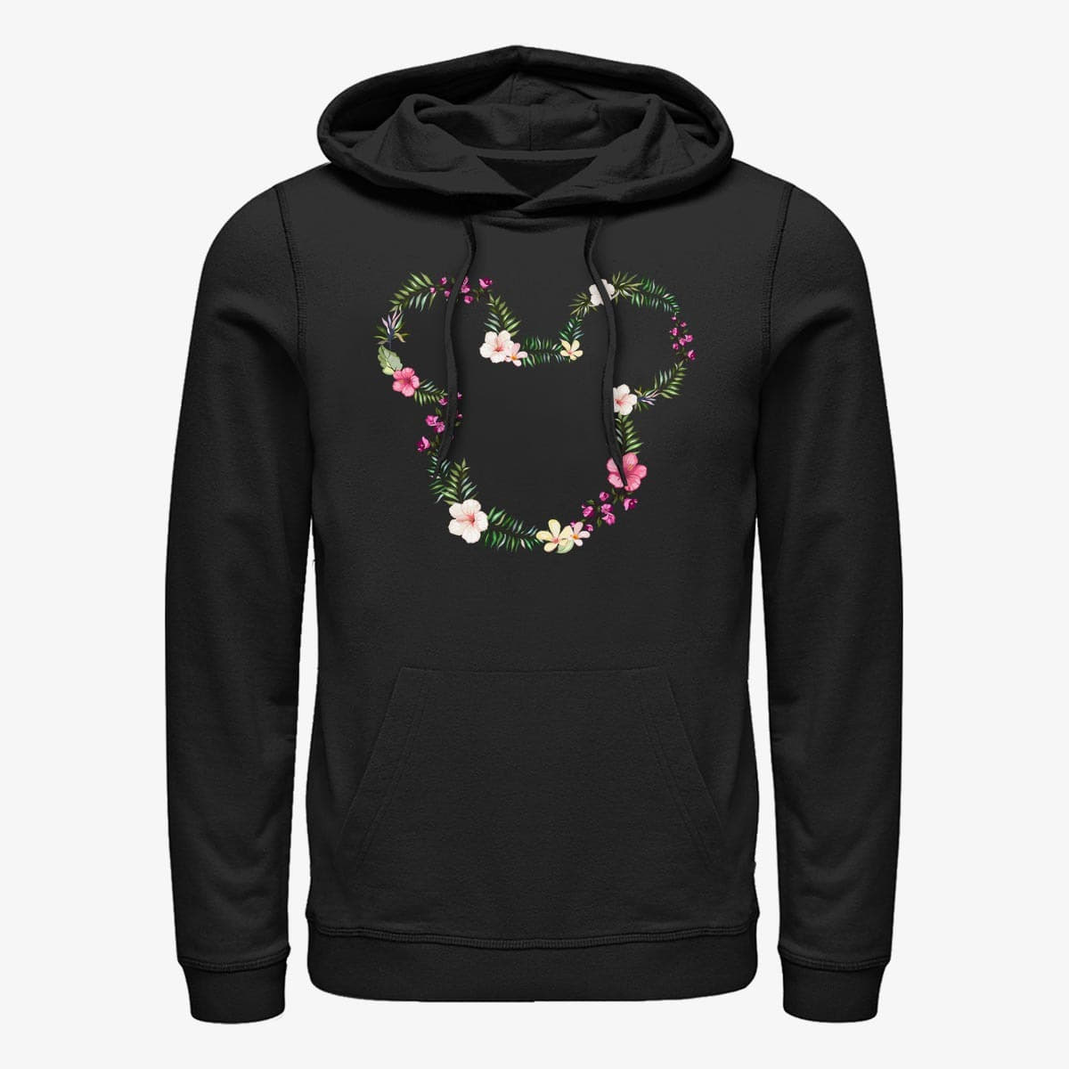Регланы и толстовки Merch Disney Classics Mickey Classic - Floral Mickey Unisex Hoodie Black