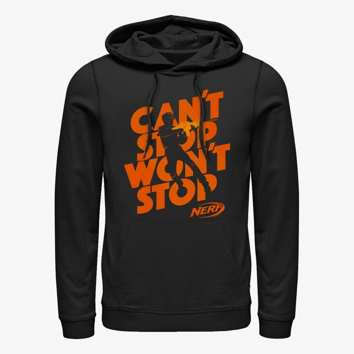 Pulóverek Merch Hasbro Vault Nerf - Wont Stop Silhouette Unisex Hoodie Black