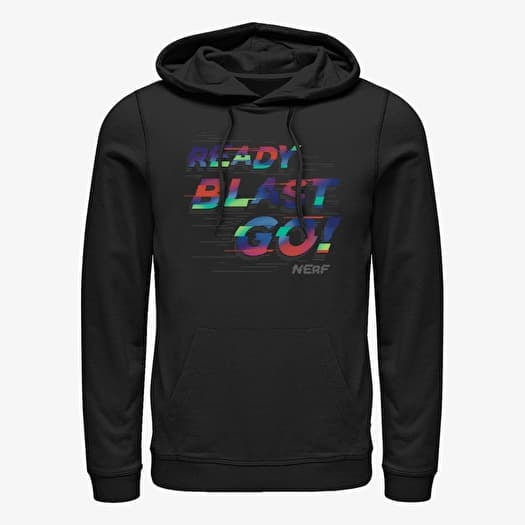 Mikina Merch Hasbro Vault Nerf - Ready Blast Go Unisex Hoodie Black