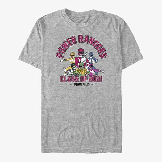 Marškinėliai Merch Hasbro Vault Power Rangers - Power Grad Twenty One Unisex T-Shirt Heather Grey