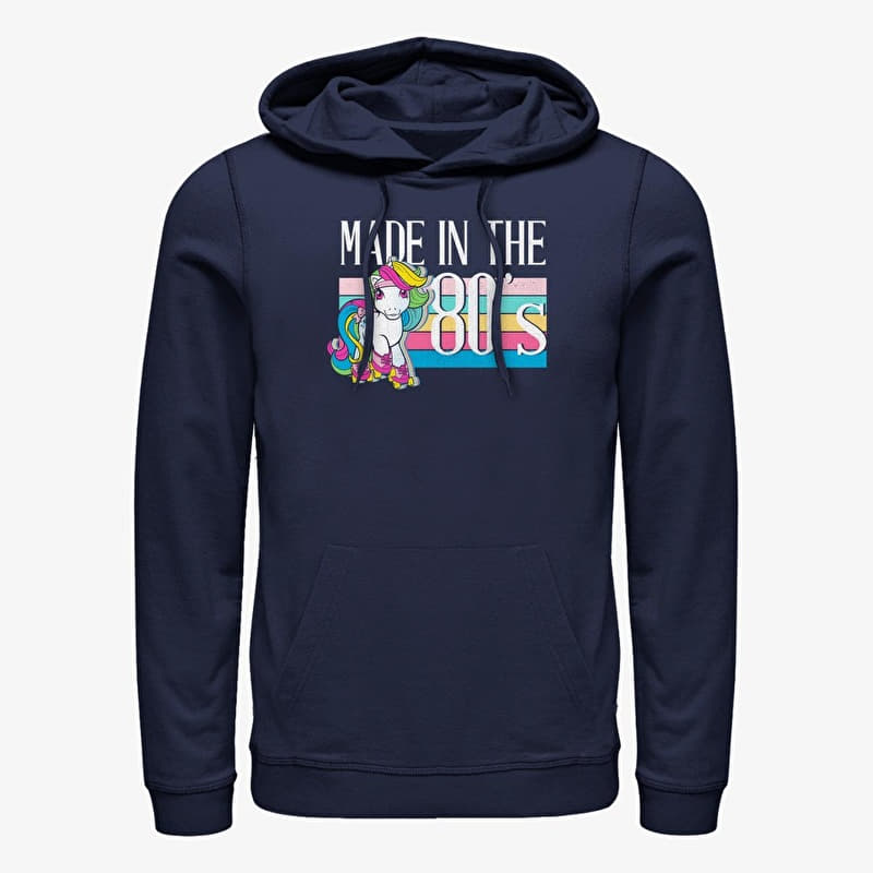 Bluza Merch Hasbro My Little Pony - Made in the 80s Unisex Hoodie Navy Blue