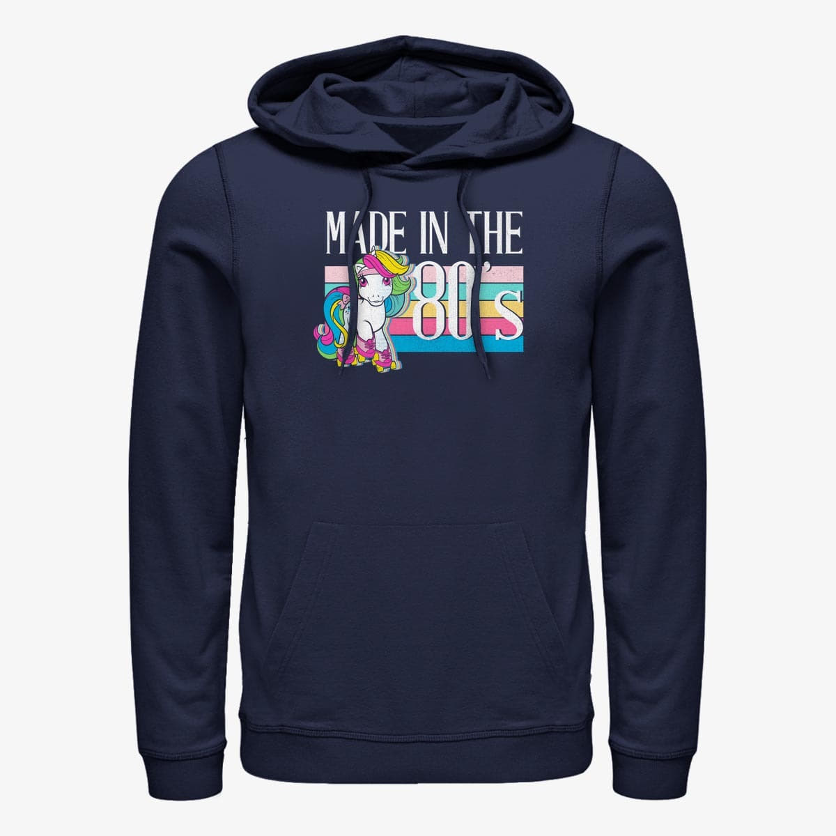 Толстовки та реглани Merch Hasbro My Little Pony - Made in the 80s Unisex Hoodie Navy Blue