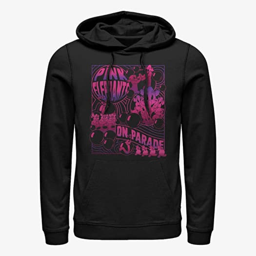 Sweat-shirt Merch Disney Classics Dumbo - Pink Elephants Unisex Hoodie Black