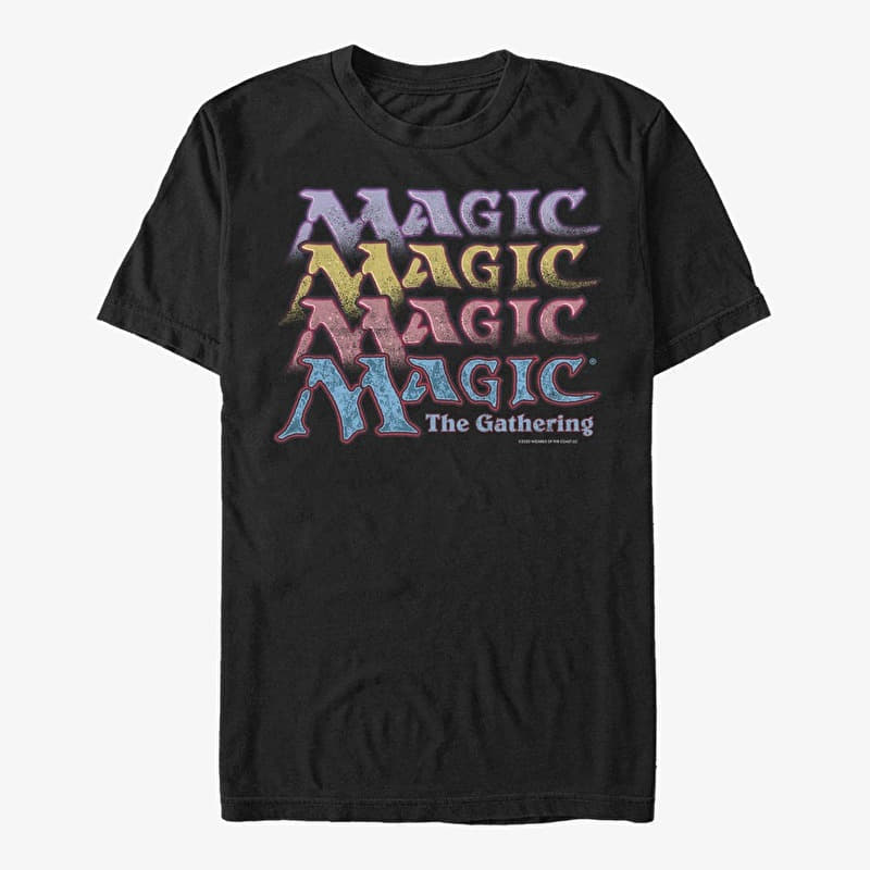 T-shirt Merch Magic: The Gathering - Retro Stack Unisex T-Shirt Black