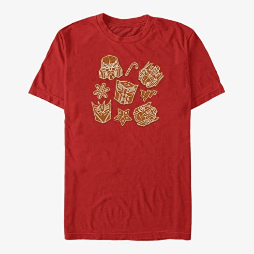 T-shirt Merch Hasbro Vault Transformers - Transformers Gingerbread Cookies Unisex T-Shirt Red