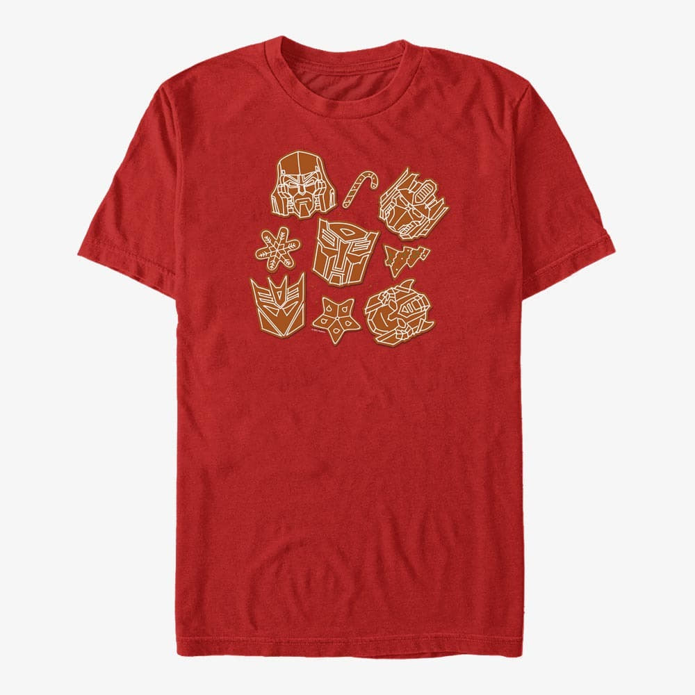 T-Shirts Merch Hasbro Vault Transformers - Transformers Gingerbread Cookies Unisex T-Shirt Red