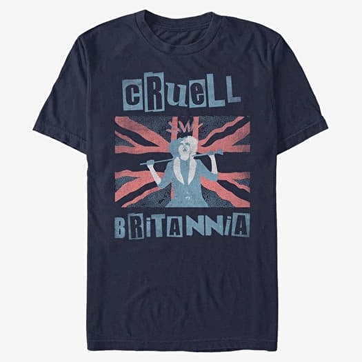 Тениска Merch Disney Classics DNCA - Cruell Britannia Unisex T-Shirt Navy Blue