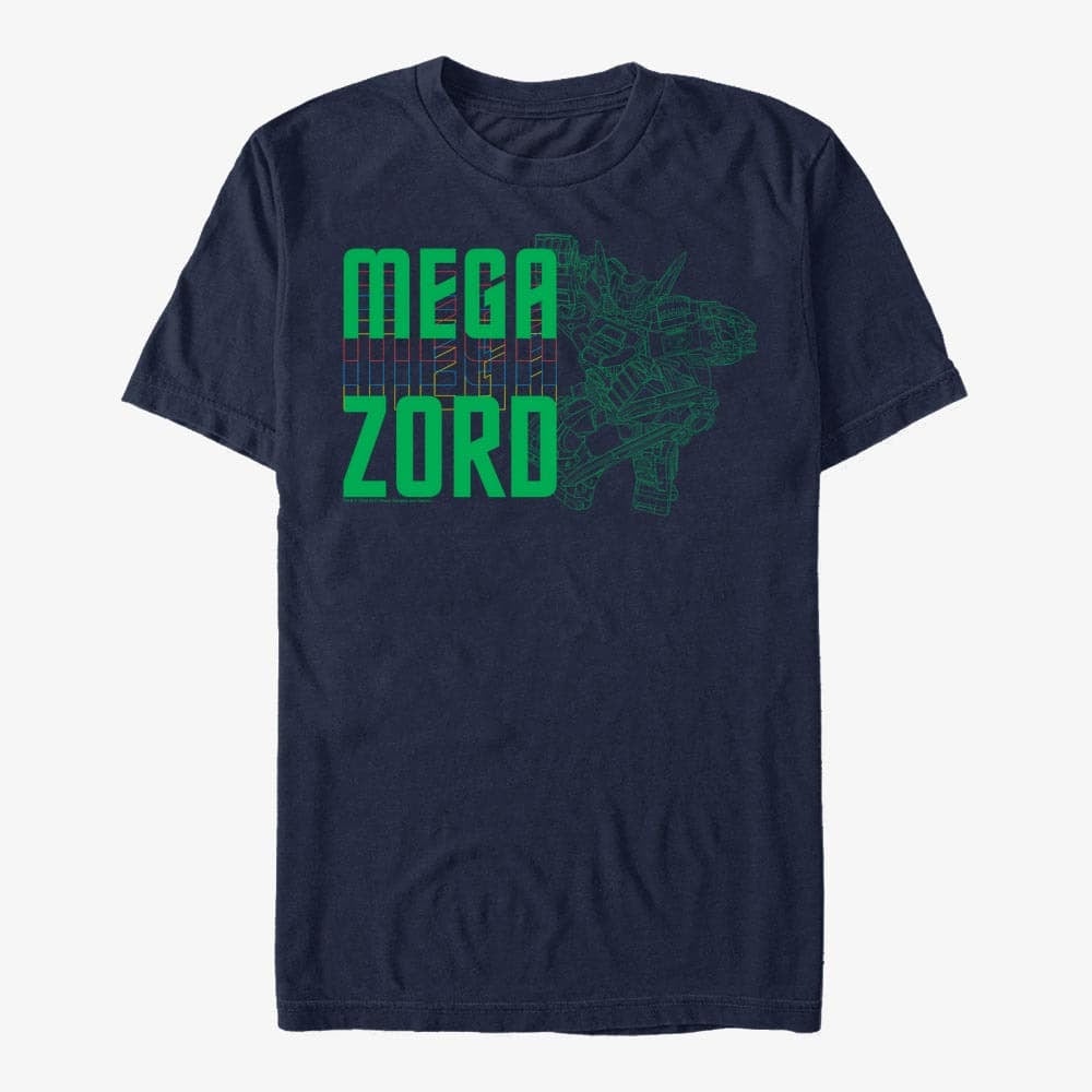 Футболки Merch Hasbro Vault Power Rangers - Mega Zord Unisex T-Shirt Navy Blue