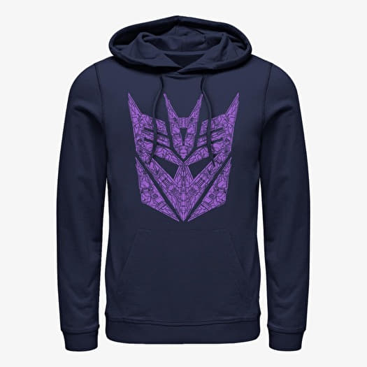 Mikina Merch Hasbro Vault Transformers - Decepticon Symbol Unisex Hoodie Navy Blue
