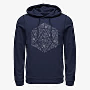 Merch Dungeons & Dragons - Celestial D20 Unisex Hoodie Navy Blue