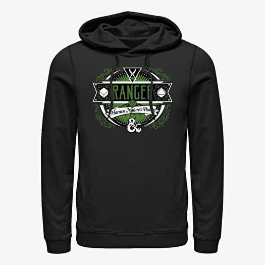 Sweatshirt Merch Dungeons & Dragons - Ranger Label Unisex Hoodie Black
