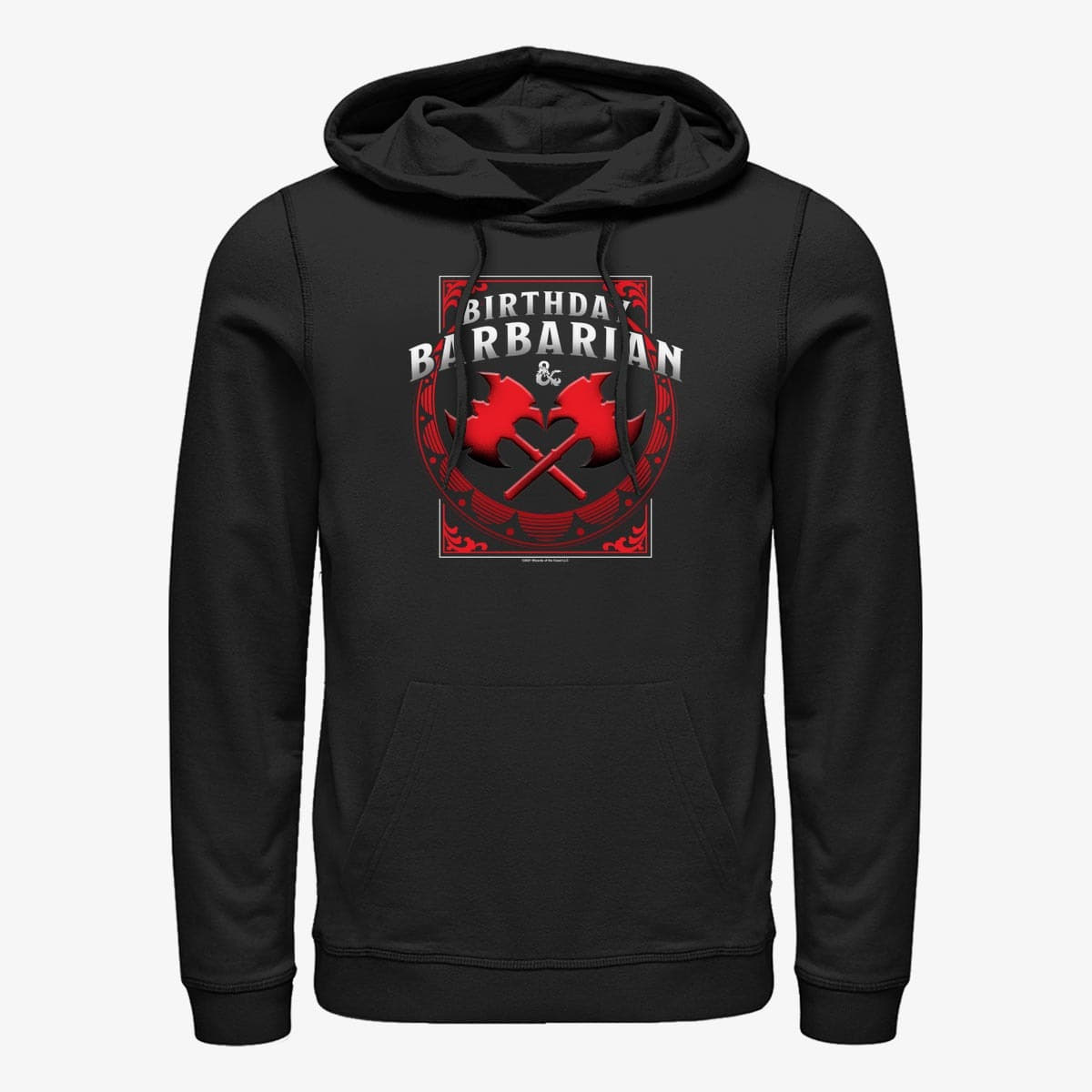 Dukserice Merch Dungeons & Dragons - Barbarian Birthday Unisex Hoodie Black
