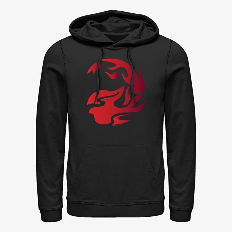 Mikina Merch Magic: The Gathering - Red Mana Symbol Unisex Hoodie Black
