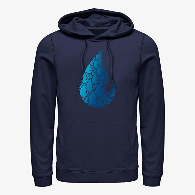 Sweatshirt Merch Magic: The Gathering - Blue Mana Symbol Unisex Hoodie Navy Blue