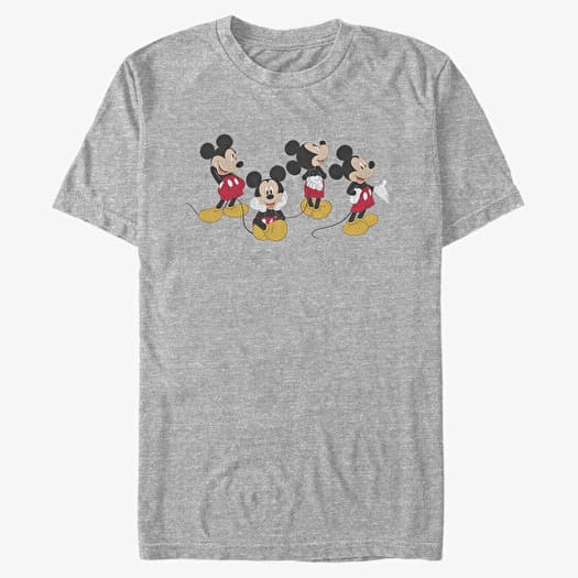 Tričko Merch Disney Classics Mickey Classic - Mickey Line Unisex T-Shirt Heather Grey