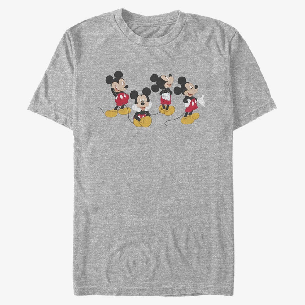 T-shirts Merch Disney Classics Mickey Classic - Mickey Line Unisex T-Shirt Heather Grey